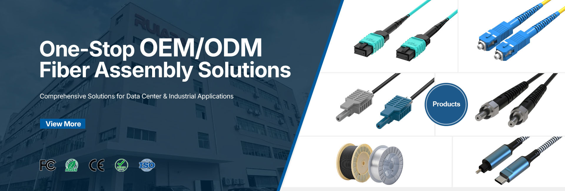 คุณภาพ mtp mpo ไฟเบอร์ปาทช์เคเบิล โรงงาน