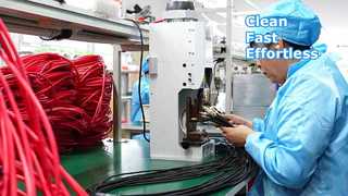 สายแพทช์ไฟเบอร์ OM4 MPO / PC 12 แกน MPO