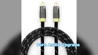 สายสัญญาณเสียง Toslink สีทอง ลำโพงซับวูฟเฟอร์ Audiophile