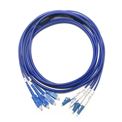 Fiber Optic Patch Chord LC FC เส้นผ่านศูนย์กลางสี่โหมด 2.0/3.0 มม. กล้องเฝ้าระวังในร่มคอมพิวเตอร์ 3M 5M 8M 10M
