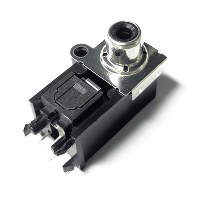 AV-GQR05B Optica Jeck 25Mbps 3-5V Digital Optical Toslink Connector ซ็อกเก็ตปลั๊กตัวเมียแนวตั้ง