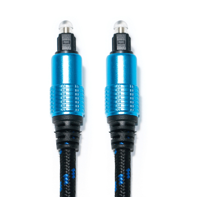 ซื้อ TOSLINK Optical Audio Digital Cable Plated Round Ject Knited Rope Hifi Sound For Home Theater 1.8M 2M online manufacture