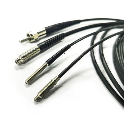 คุณภาพ  Diffuse Reflection Optical Fiber Sensor M3/M4/M5 Series Connector Antenna 0.8mm 1m โรงงาน