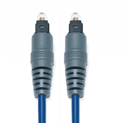 ซื้อ Toslink Audio Optical Fiber Cable สีฟ้า Spdif พลาสติก Square Soket 1.0 มม. PMMA 1 M 2 M สำหรับ TV cD Player online manufacture