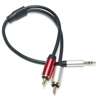 ซื้อ สายสัญญาณเสียงดิจิตอล 3.5 มม. 2/1 สีดำ PVC สีขาวอลูมิเนียมชุบสีแดง Golden Connector สำหรับเครื่องเสียงรถยนต์ online manufacture
