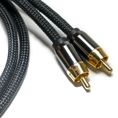 ซื้อ RCA สายสัญญาณเสียงดิจิตอล 3.5 มม. ถักไนลอนเชือกชุบอลูมิเนียมอัลลอยด์เชลล์ Golden Connector คุณภาพระดับพรีเมียมสำหรับ Soundbar online manufacture
