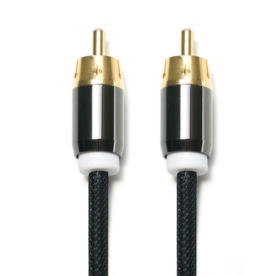 ซื้อ RCA 3.5 มม.สายสัญญาณเสียงดิจิตอล 2/1 ถักเชือกชุบทองพอร์ตสำหรับ Soundbar เครื่องเสียงรถยนต์ online manufacture