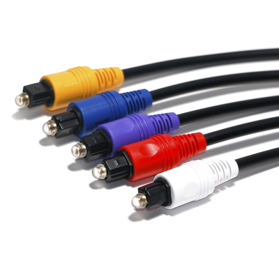 ซื้อ สาย RCA สายสัญญาณเสียงดิจิตอลออปติก 5 สีขั้วต่อพลาสติก 1.5 ม. - 5 ม. สำหรับเครื่องเล่นดีวีดีซีดี online manufacture