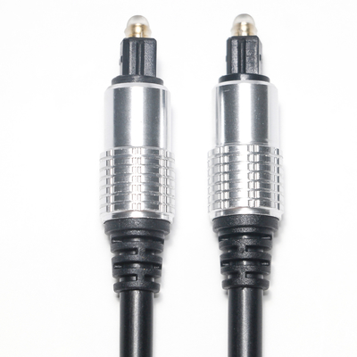 ซื้อ Toslink สายสัญญาณเสียง PVC สีดำ OD5.0 เปลือกอลูมิเนียมชุบทอง พอร์ต HiFi Sound Factory Outlet สำหรับเครื่องขยายเสียง Soundbar online manufacture