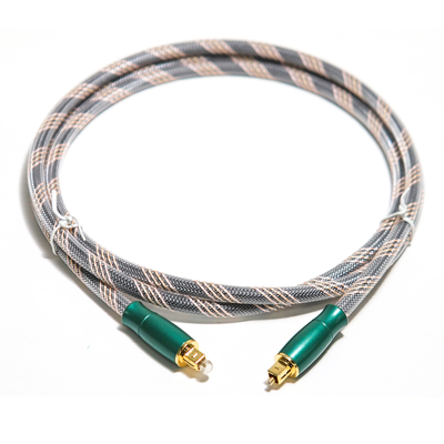ซื้อ Toslink Optical Digital Cable ถักเชือกชุบทอง 4K Connecotr คุณภาพเสียงสูง HiFi 1.2M 2M สำหรับเครื่องขยายเสียง online manufacture