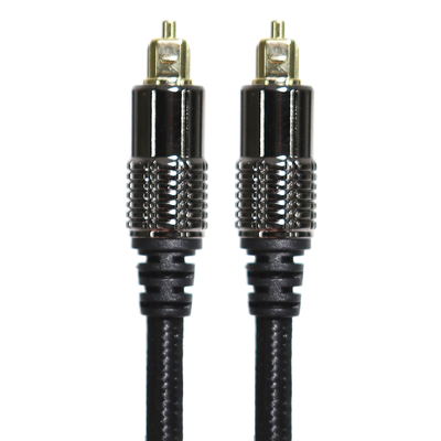 ซื้อ TOSLINK Optical Audio Cable OD5.0 Blakc Knite Rope Plated Alloy Shell Gold Interface 0.8M 1.2M สำหรับโฮมเธียเตอร์ Soundbar online manufacture