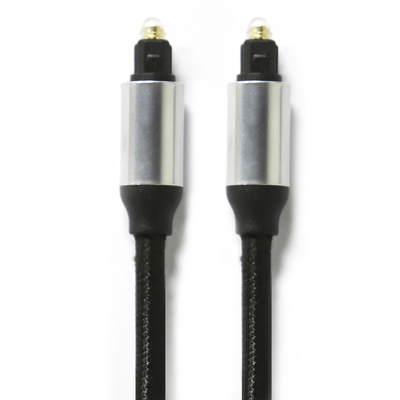 ซื้อ Toslink สายเคเบิลใยแก้วนำแสงดิจิตอล OD4.0 สายถักตัวเชื่อมต่อเปลือกโลหะชุบพลาสติกสำหรับเครื่องเล่นซีดีซาวด์บาร์ online manufacture