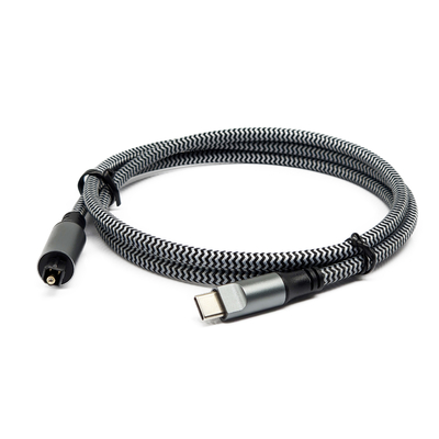 ซื้อ คาเบิ้ลเสียงดิจิตอล Toslink ด้วยชนิด C เพศชาย กล่องสีดําและเครื่องเชื่อมทองสําหรับเสียงใส online manufacture