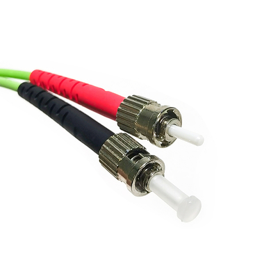 สายไฟเบอร์ออปติกมัลติโหมด ST ดูเพล็กซ์ MM OM2 50/125 3.0 มม. สายแพทช์ไฟเบอร์ ST-LC UPC, 1M / 2M / 3M / 5M / 10M