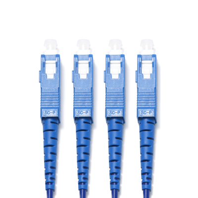 Fiber Optic Patch Chord LC FC เส้นผ่านศูนย์กลางสี่โหมด 2.0/3.0 มม. กล้องเฝ้าระวังในร่มคอมพิวเตอร์ 3M 5M 8M 10M
