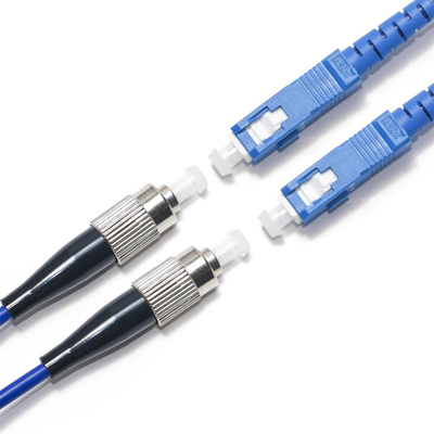 สายไฟเบอร์ออปติก Patch Cord FC SC หลายโหมด Multi-Core 4-4 สำหรับกล้องเฝ้าระวังในร่มคอมพิวเตอร์สายไฟ 3M 5M 8M