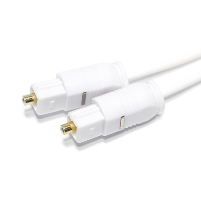 Factory Outlet สายสัญญาณเสียงออปติคัลดิจิตอลสีขาว Toslink SPDIF Ultra-Thin สำหรับ Home Sound Bar Mini CD