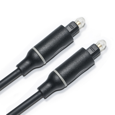 1.5M - 5M Toslink Digital Cable OD4.0 ขั้วต่อพลาสติกสีดำสำหรับโฮมเธียเตอร์ CD Soundbar