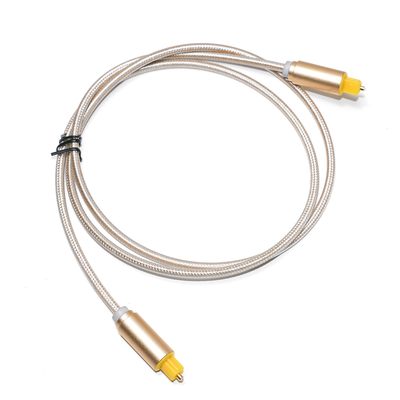 OD4.0 Braided Toslink สายดิจิตอลตัวเชื่อมต่อเปลือกพลาสติกสำหรับ Soundbar 1.8M 2.4M 3M