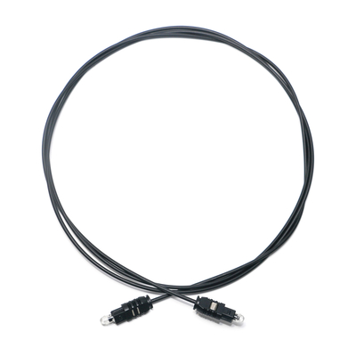 Toslink สายเคเบิลออปติก OD2.2 Black Ultra Thin Spdif เอาต์พุตสำหรับ Soundbar Mini Player CD