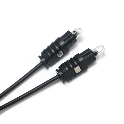 Toslink สายเคเบิลออปติก OD2.2 Black Ultra Thin Spdif เอาต์พุตสำหรับ Soundbar Mini Player CD