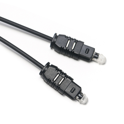 Toslink สายเคเบิลออปติก OD2.2 Black Ultra Thin Spdif เอาต์พุตสำหรับ Soundbar Mini Player CD