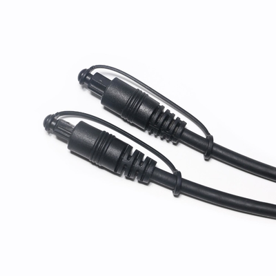 ยี่ห้อใหม่ Hifi Sound Toslink Optical Audio สายดิจิตอล S/PDIF ชุบทอง Connector PVC สีดำ 1.5M 2.4M 3M