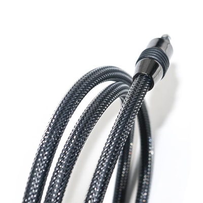 Factory Outlet ยี่ห้อใหม่ Toslink Audio Digital Cable Nylon Braided OD4.0 Metal Shell Gold Plated Connector