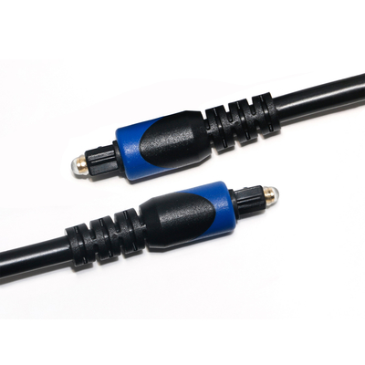 TOSLINK Optical Audio Digital Cable OD6.0 ABS Connector ชุบทองพอร์ตสำหรับโฮมเธียเตอร์ Soundbar เครื่องเล่นซีดี 1M