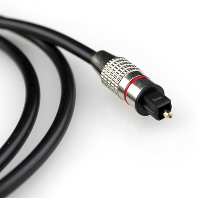 TOSLINK Digital Optical Audio สายชุบโลหะ Golden Connector สำหรับโฮมเธียเตอร์ CD player1M/2 M/3 M