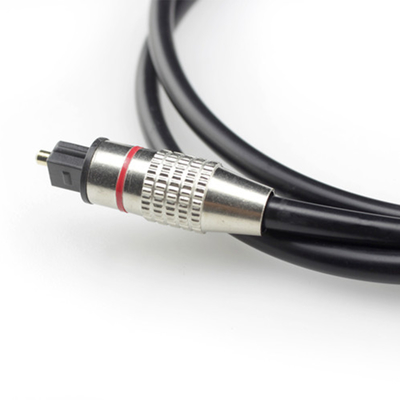 TOSLINK Digital Optical Audio สายชุบโลหะ Golden Connector สำหรับโฮมเธียเตอร์ CD player1M/2 M/3 M