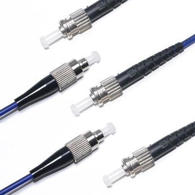 สายแพทช์ไฟเบอร์ออปติก FC-ST OM3 4Mode 4Core Wire OD 2.0/3.0mm สำหรับกล้องเฝ้าระวังในร่มขั้วต่อคอมพิวเตอร์