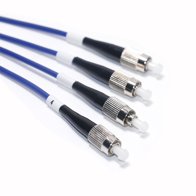 สายแพทช์ไฟเบอร์ออปติก FC-ST OM3 4Mode 4Core Wire OD 2.0/3.0mm สำหรับกล้องเฝ้าระวังในร่มขั้วต่อคอมพิวเตอร์