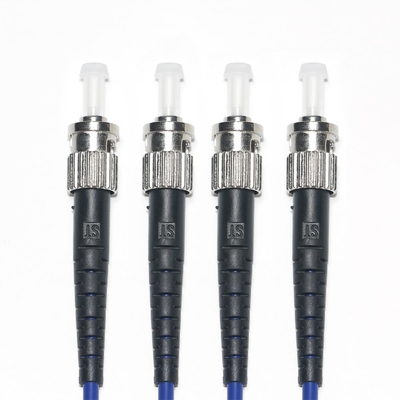 สายแพทช์ไฟเบอร์ออปติก FC-ST OM3 4Mode 4Core Wire OD 2.0/3.0mm สำหรับกล้องเฝ้าระวังในร่มขั้วต่อคอมพิวเตอร์