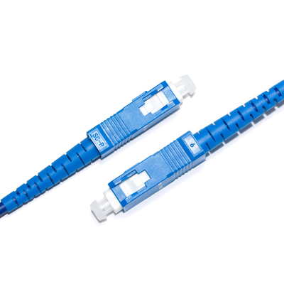 1310/1550nm สีฟ้า SC/SC 4-4 สี่โหมด Single-Core Optic Patch Cord OM3 สำหรับกล้องเฝ้าระวัง 3M 5M 8M 15M