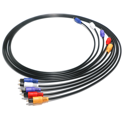 สาย RCA สายสัญญาณเสียงดิจิตอลออปติก 5 สีขั้วต่อพลาสติก 1.5 ม. - 5 ม. สำหรับเครื่องเล่นดีวีดีซีดี