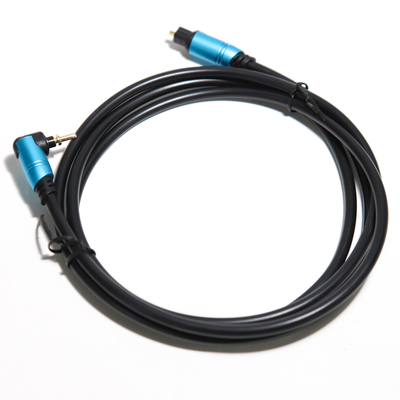 TOSLINK Blue Digital Audio Optical Fiber Aluminium Metal Shell Connected Amplifier For Subwoofer Speaker Soundbar 0.8M
