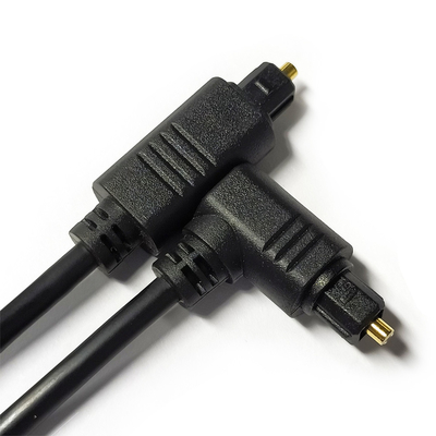 เต้าเสียบ Facotry Toslink Digital Audio Cable Black OD4.0 Square Interface 90° 0.5M for mini Player soundbar