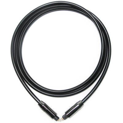 Toslink Optical Audio Cable OD5.0 Black Aluminium Alloy Optical PVC plated gold Ports คุ้มราคาสำหรับ Home Soundbar