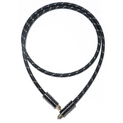 Toslink Digital Optical Audio Cable OD5.0 เชือกถักชุบเปลือกสีดำสำหรับเครื่องขยายเสียง Soundbar 1.5M 3M 5M