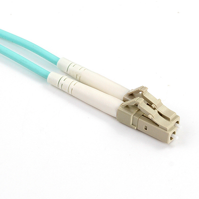 Blue LC UPC 12 Core Ribbon Fiber Pigtails พอร์ตสีเทา 0.9 มม. Gigabit Ethernet ความเร็ว 1.5m-3m