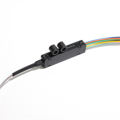 สายแพทช์ใยแก้วนำแสง LSZH สีน้ำเงิน FC UPC 12 Core Fan Out Cable พอร์ตสีเทา