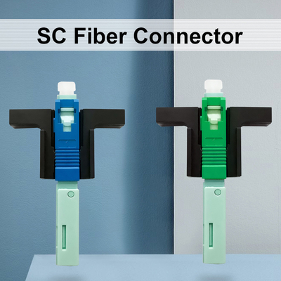ตัวเชื่อมต่อแบบใช้ซ้ำได้สำหรับเครือข่าย FTTH มาตรฐาน APC/UPC ขัดเงา SC