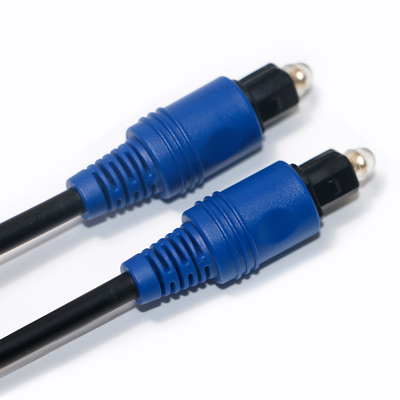 ราคาโรงงานแบรนด์ใหม่ Toslink สายเคเบิลใยแก้วนำแสงดิจิตอล PVC เชือกชุบเปลือกสีฟ้าเสียงไฮไฟสำหรับโฮมเธียเตอร์
