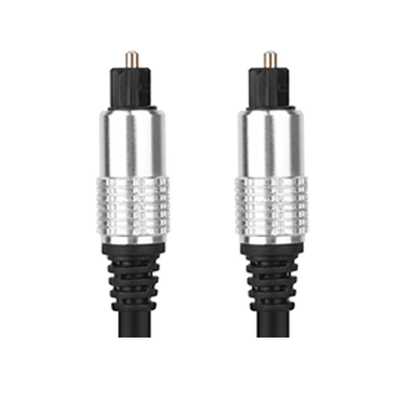 ราคาโรงงานแบรนด์ใหม่สายเคเบิลใยแก้วนำแสง Toslink พอร์ตทองชุบเปลือกอลูมิเนียมสีขาวสำหรับโฮมเธียเตอร์ 1.2 ม.