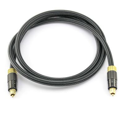 Factory Outlet Premium Digital Optical Audio Toslink เชือกถักทองชุบ 24K 1.2M