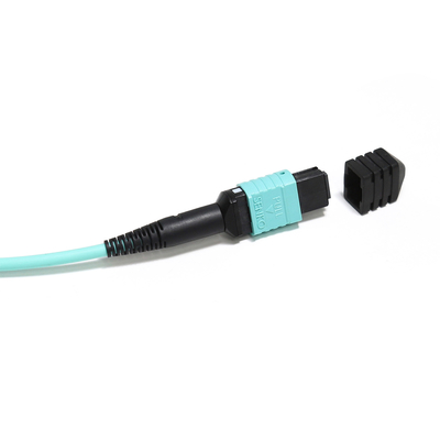 MTP/MPO Blue Hybrid Trunk Cable FC/MPO 8/1 12C Connector สำหรับการทดสอบอุปกรณ์
