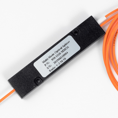 อัตราส่วนการเชื่อมต่อไฟเบอร์ออปติก Splitter LC/UPC 1x2 FBT Coupler 1*2 FBT มัลติโหมด 850/1310nm 50/125 MM 50/50