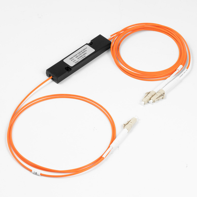 อัตราส่วนการเชื่อมต่อไฟเบอร์ออปติก Splitter LC/UPC 1x2 FBT Coupler 1*2 FBT มัลติโหมด 850/1310nm 50/125 MM 50/50