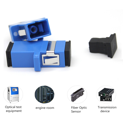 อะแดปเตอร์ตัวเชื่อมต่อไฟเบอร์ออปติก SC SC/UPC SM หน้าแปลน Singlemode Simplex SC-SC APC Coupler